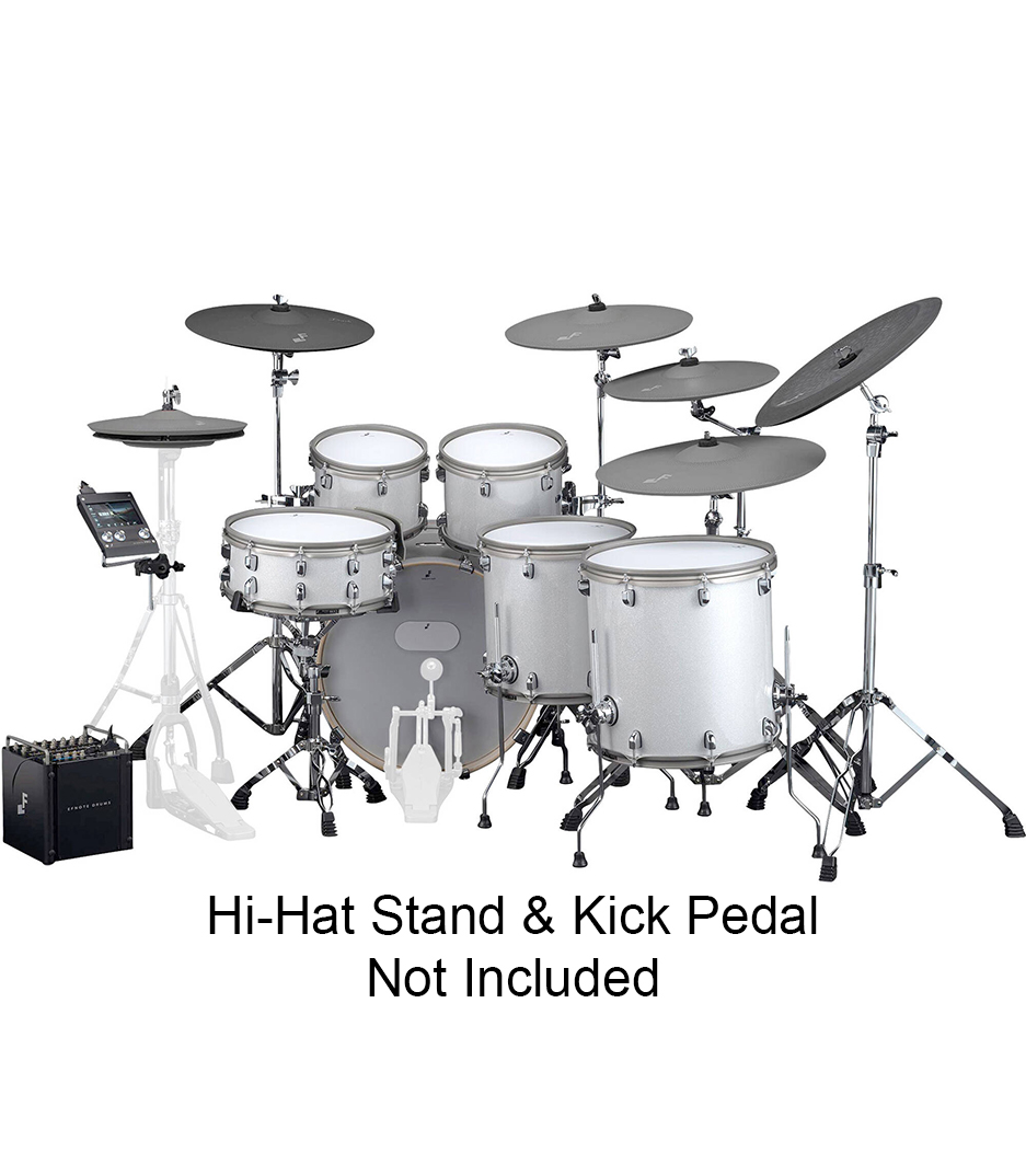 Buy PRO 705 EFNOTE Pro 705 Heavy 6 Pieces Electric Drum Set Includes 6 Cymbals Snare Cymbal Stand White Sparkle Finish Kick Pedal Hi Hat Stand Not Included Online